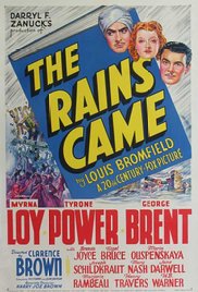 Poster for The Rains Came (1939)